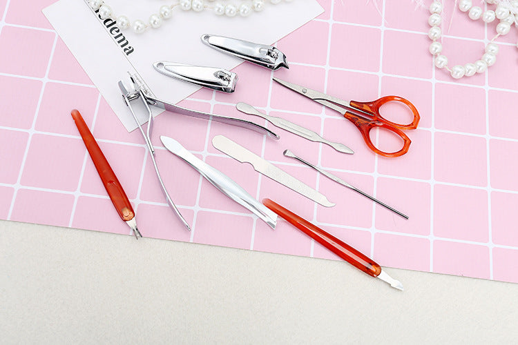 1pc Man Women Manicure Set 10 in1 Nail Clipper Earpick Grooming Pedicure kit Hot Selling