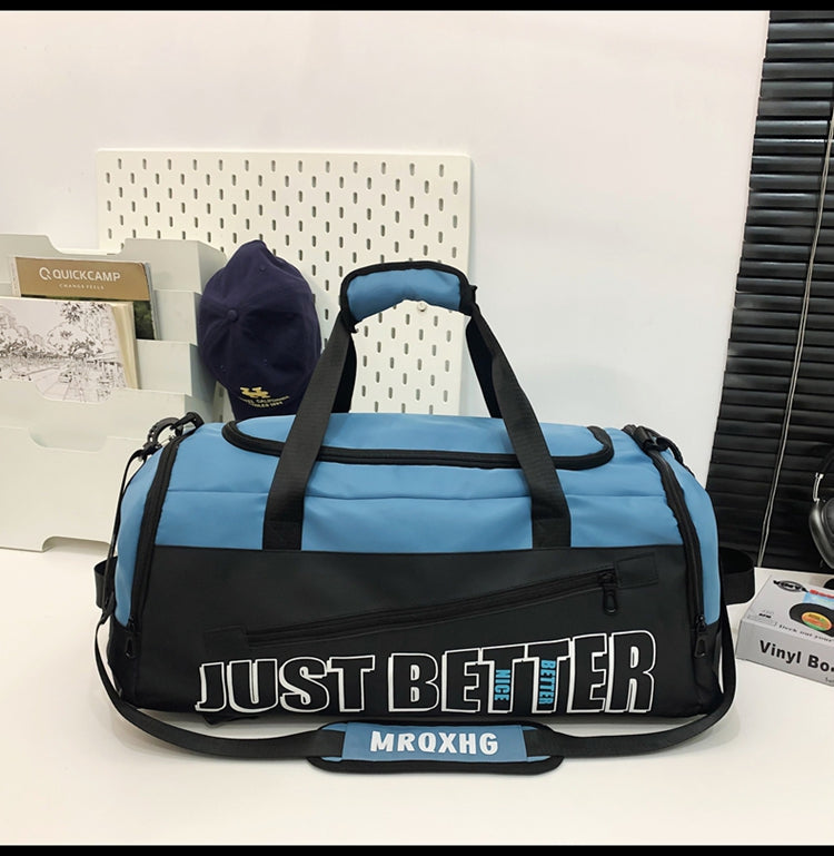 Fitness Bag For Men, Large Capacity Lightweight Luggage Bag For Women, Short Distance Dry Wet Separation Sports Travel Bag, Handbag, Backpack