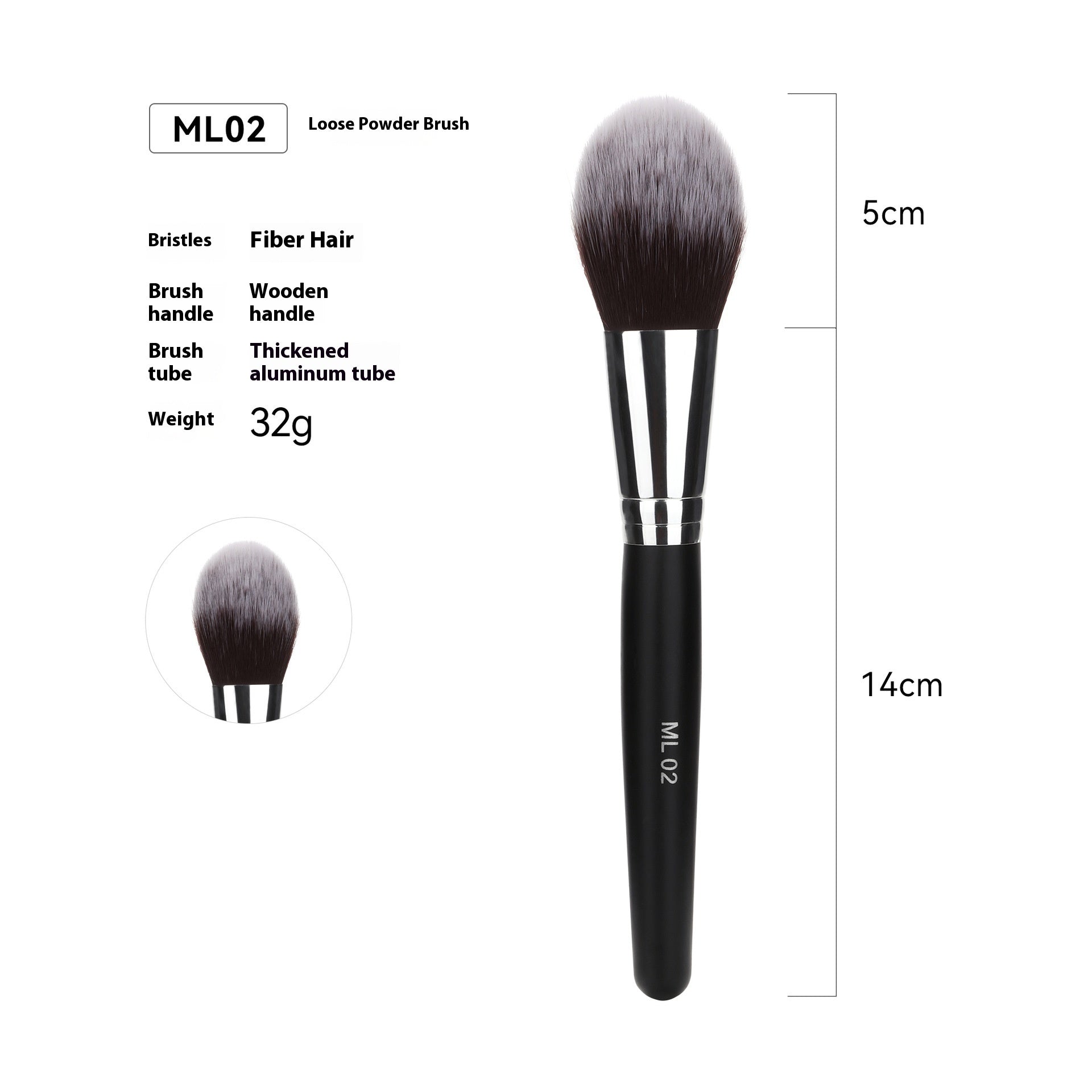 Cross-border Hot Sale Amazon Can Bulk 32 PCs Brush Suit Single Makeup Brush Leather Bag With Wooden Handle