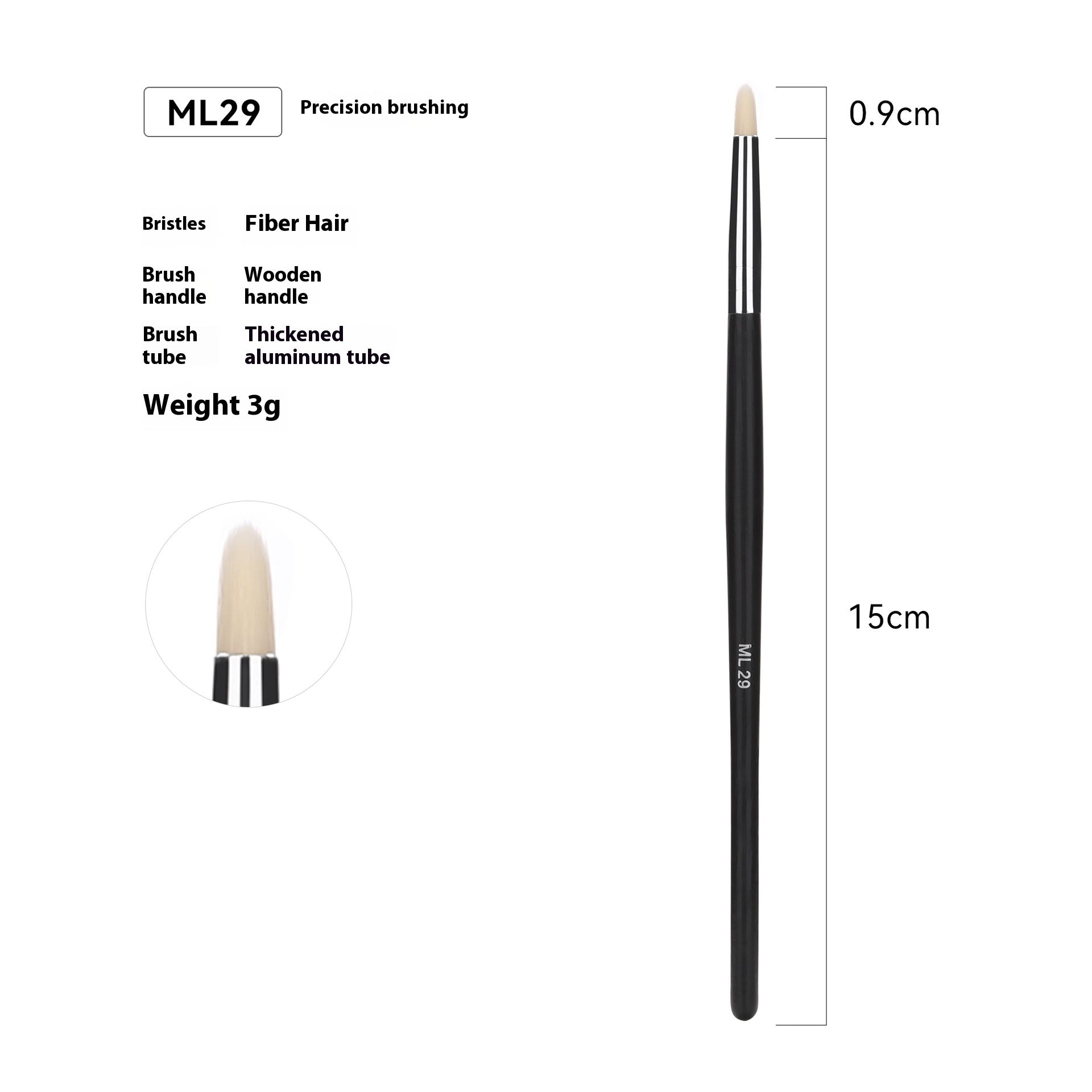 Cross-border Hot Sale Amazon Can Bulk 32 PCs Brush Suit Single Makeup Brush Leather Bag With Wooden Handle