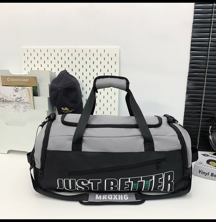 Fitness Bag For Men, Large Capacity Lightweight Luggage Bag For Women, Short Distance Dry Wet Separation Sports Travel Bag, Handbag, Backpack