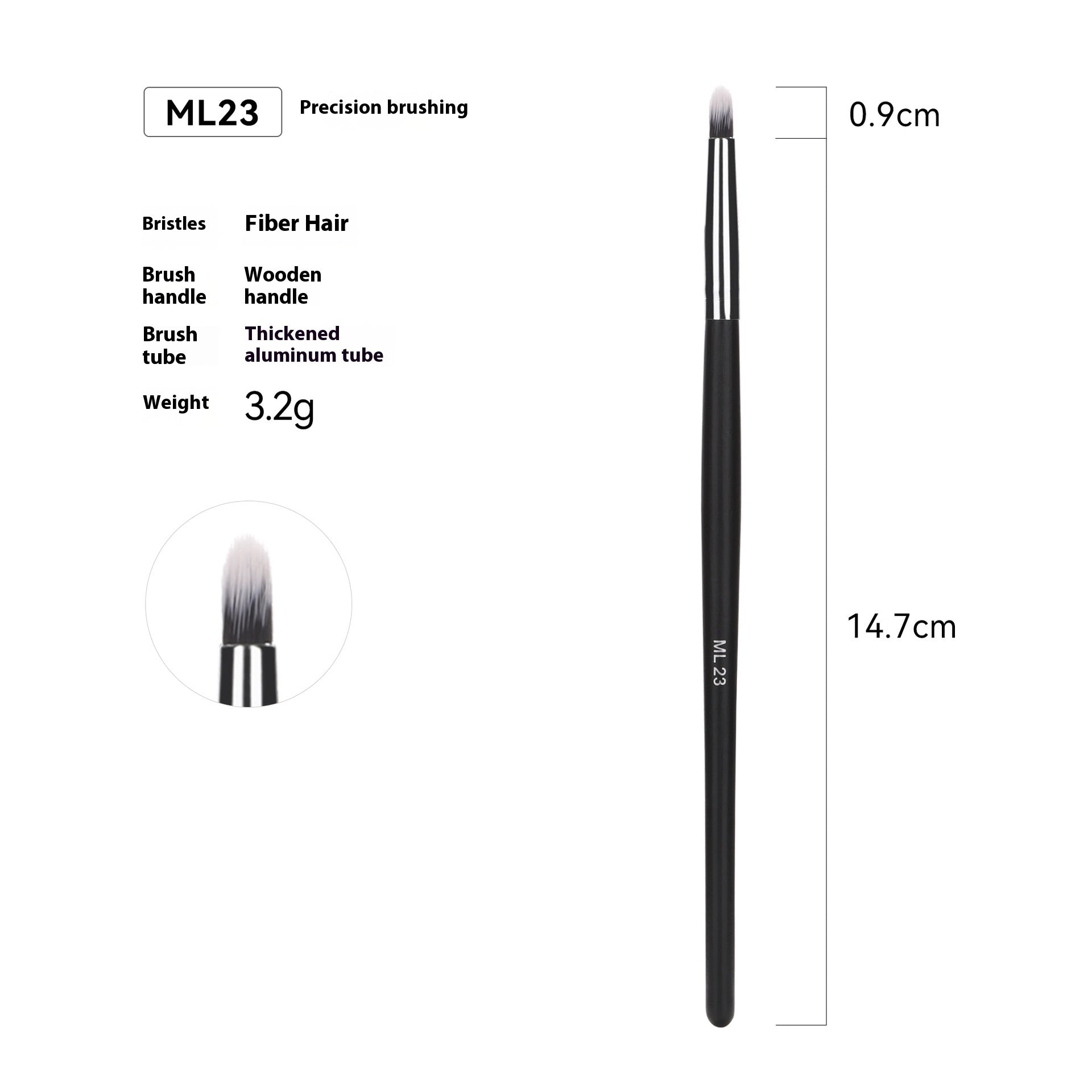 Cross-border Hot Sale Amazon Can Bulk 32 PCs Brush Suit Single Makeup Brush Leather Bag With Wooden Handle