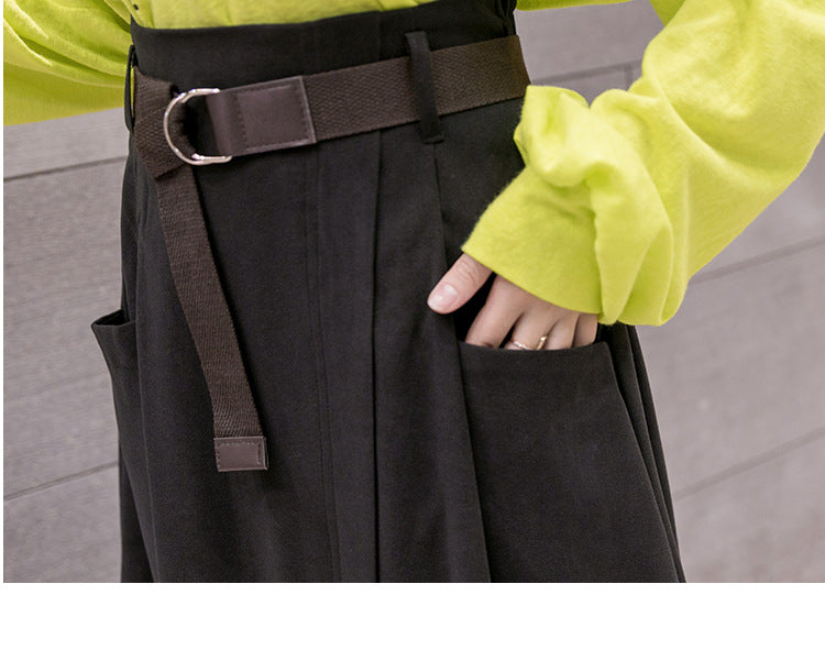 Mid-length Woolen Skirt Women Korean Style