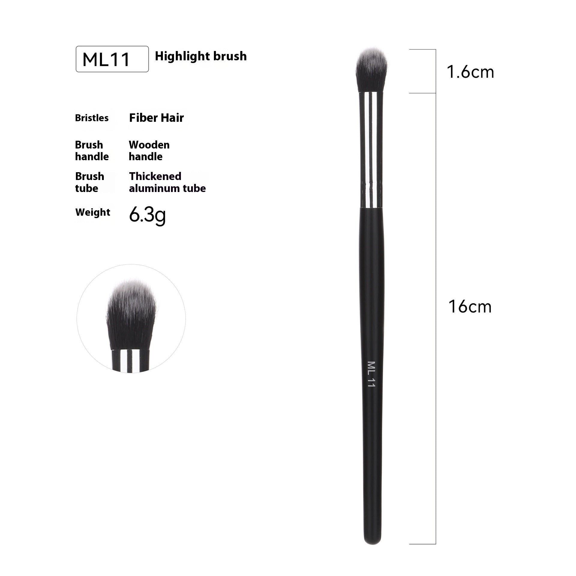 Cross-border Hot Sale Amazon Can Bulk 32 PCs Brush Suit Single Makeup Brush Leather Bag With Wooden Handle