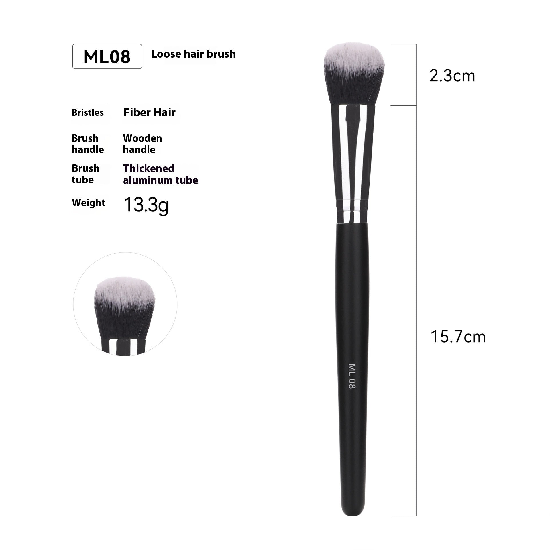 Cross-border Hot Sale Amazon Can Bulk 32 PCs Brush Suit Single Makeup Brush Leather Bag With Wooden Handle