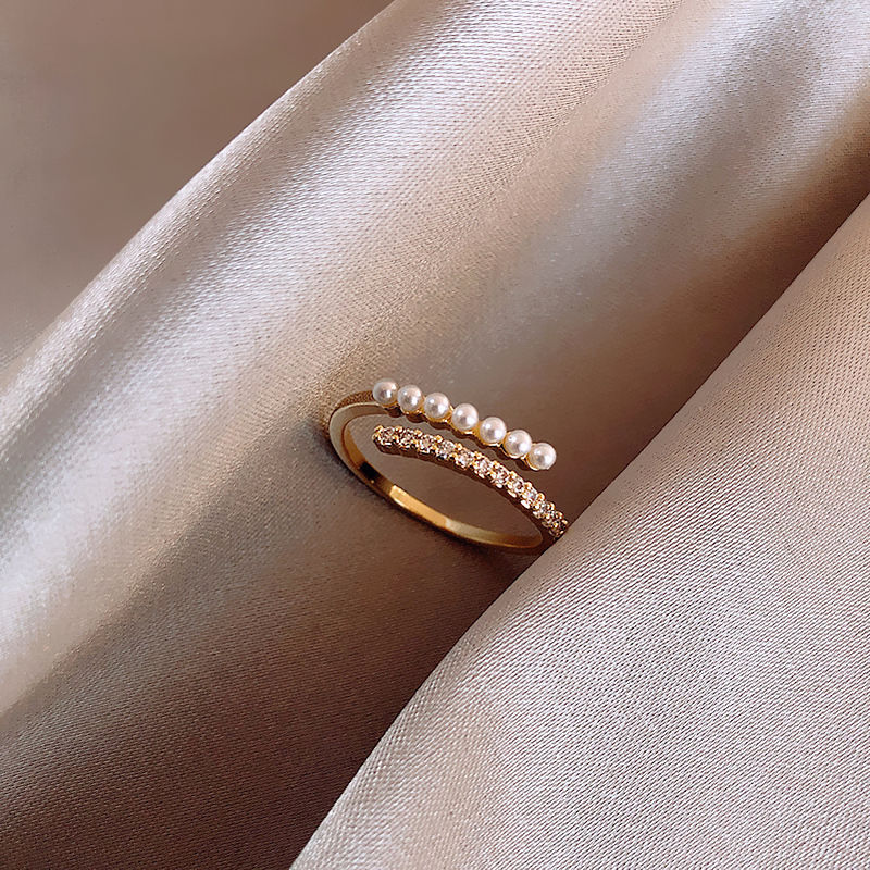 Woven Twisted Opening Ring Women