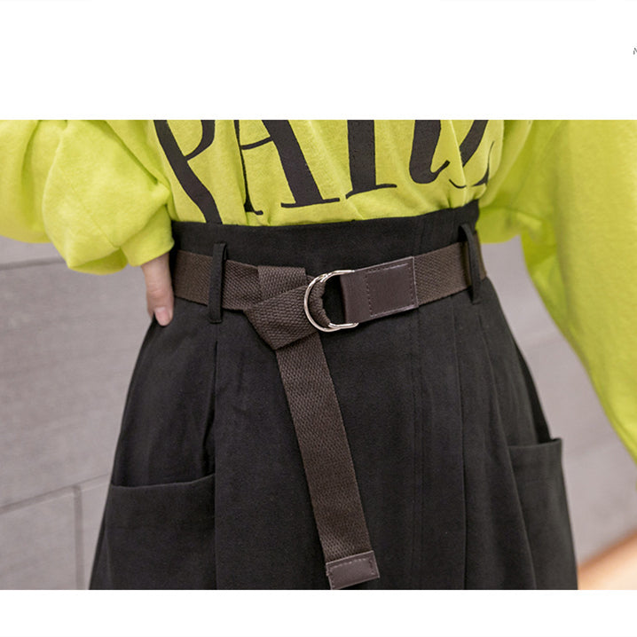Mid-length Woolen Skirt Women Korean Style