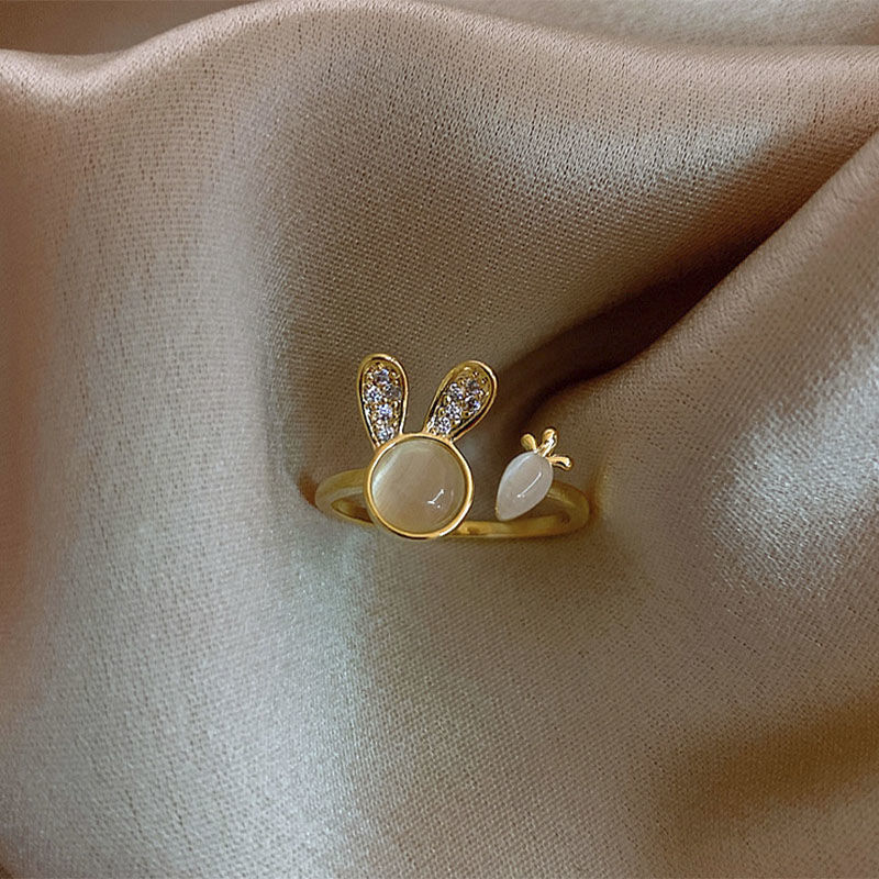 Woven Twisted Opening Ring Women