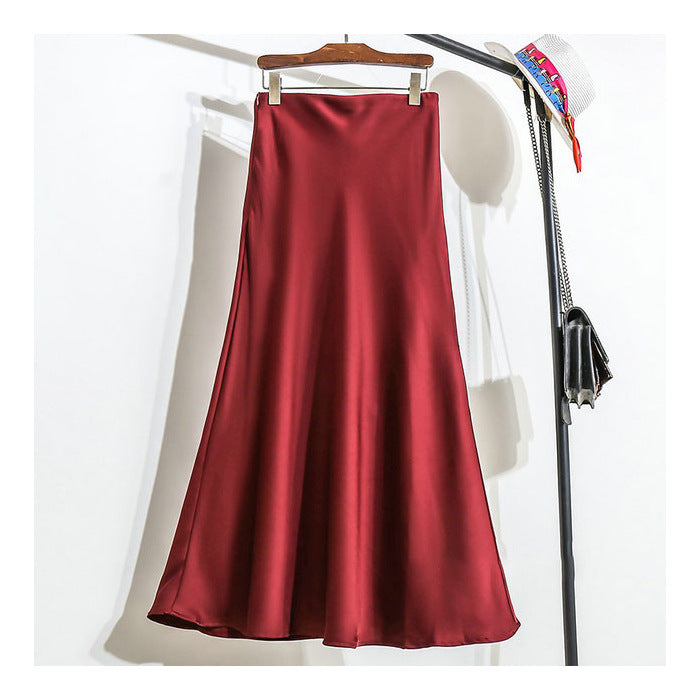 Fashion Personalized Satin Acetate Skirt For Women