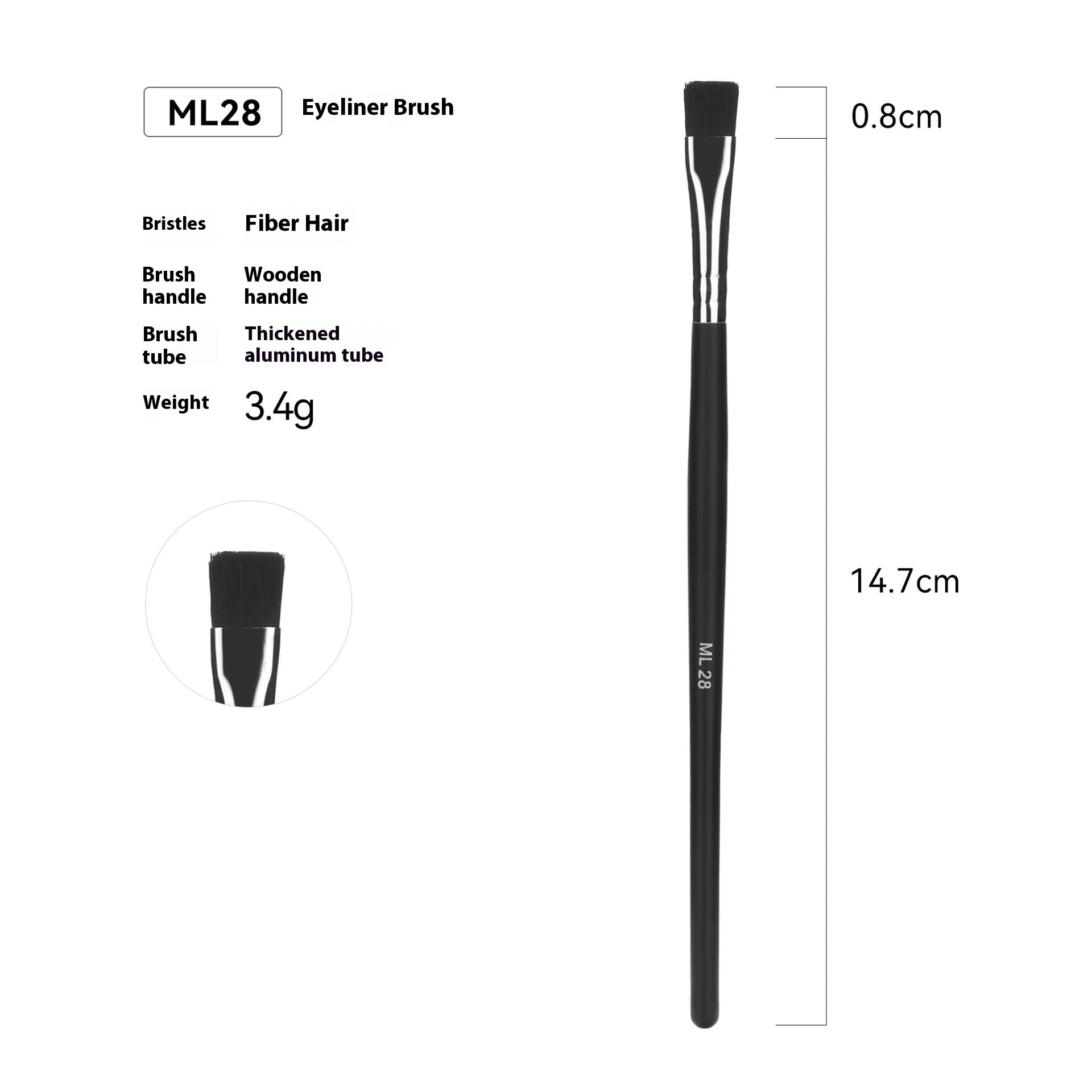 Cross-border Hot Sale Amazon Can Bulk 32 PCs Brush Suit Single Makeup Brush Leather Bag With Wooden Handle