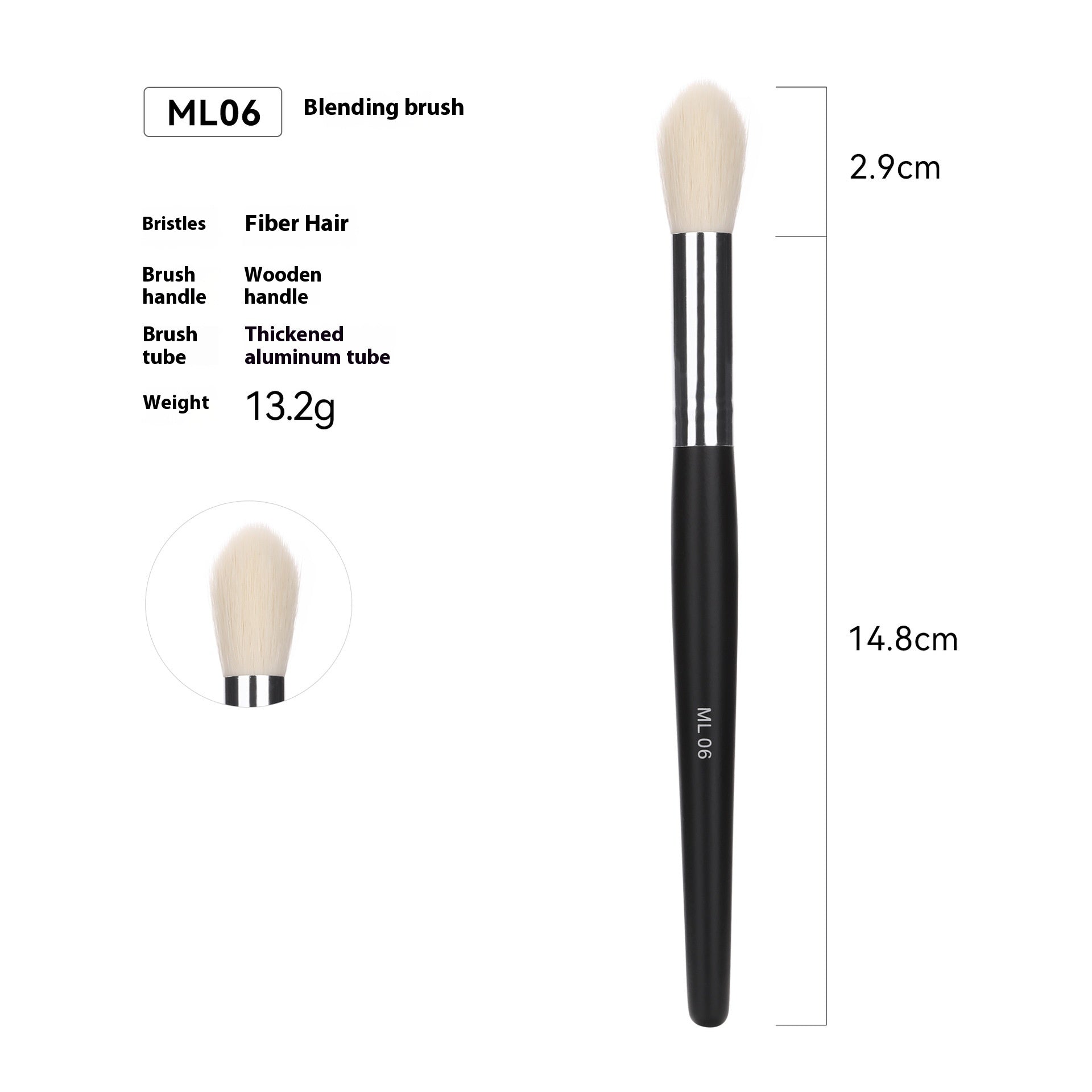 Cross-border Hot Sale Amazon Can Bulk 32 PCs Brush Suit Single Makeup Brush Leather Bag With Wooden Handle