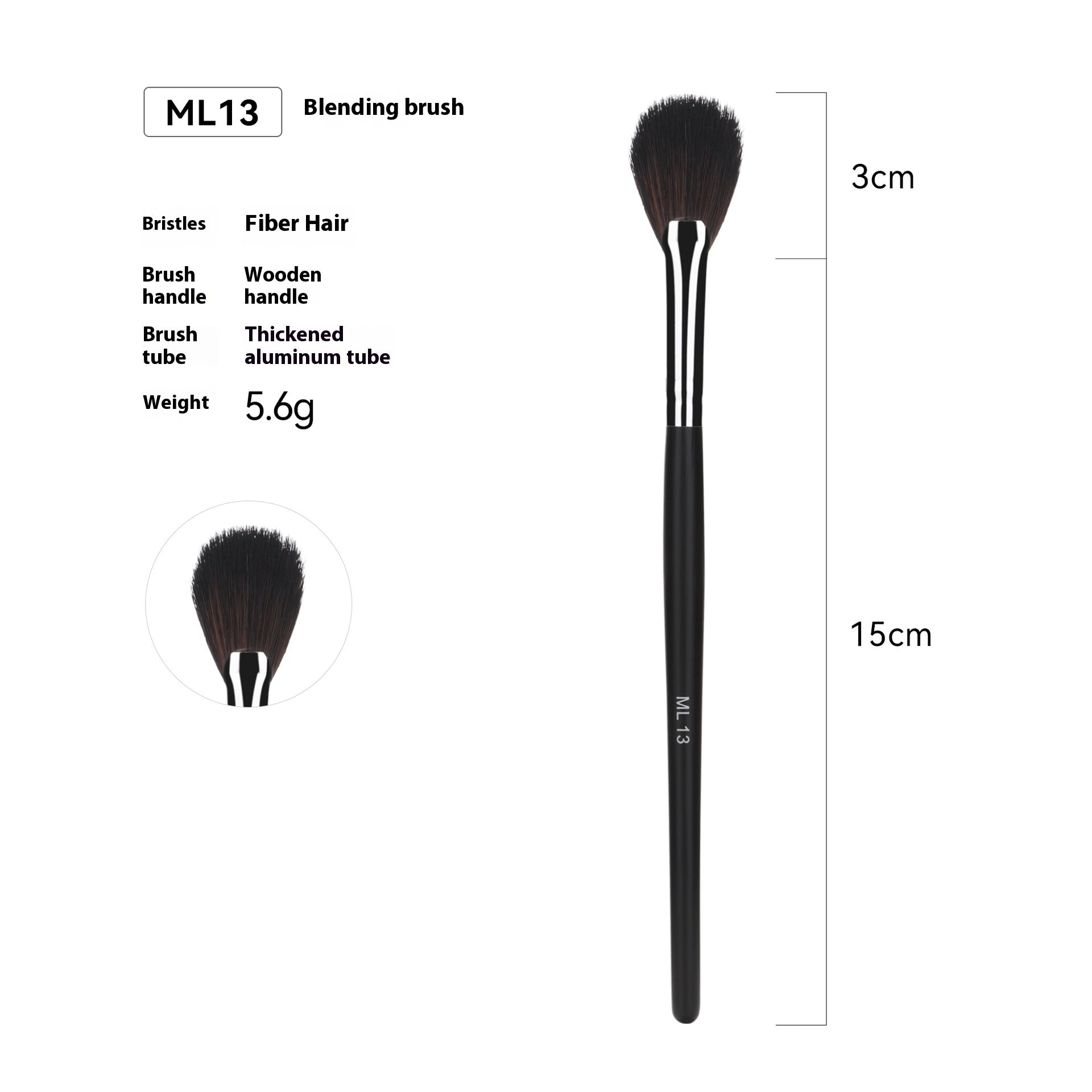 Cross-border Hot Sale Amazon Can Bulk 32 PCs Brush Suit Single Makeup Brush Leather Bag With Wooden Handle